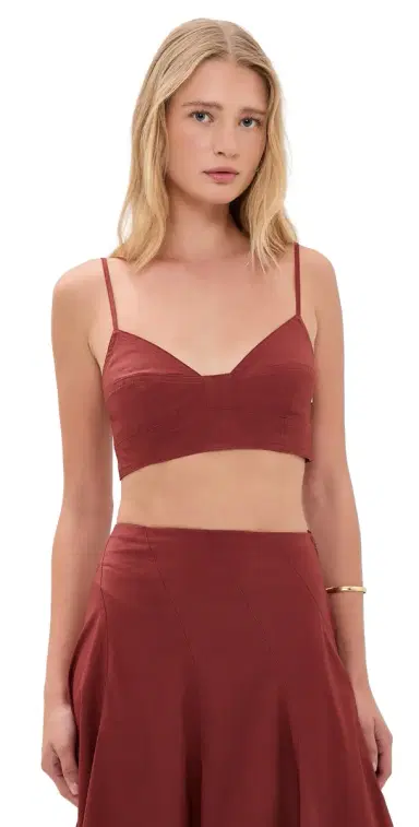A.L.C. A. L.C. Joan Bra Top Apple Butter | Thumbnail 1 A.L.C. A. L.C. Joan Bra Top Apple Butter | Thumbnail 1