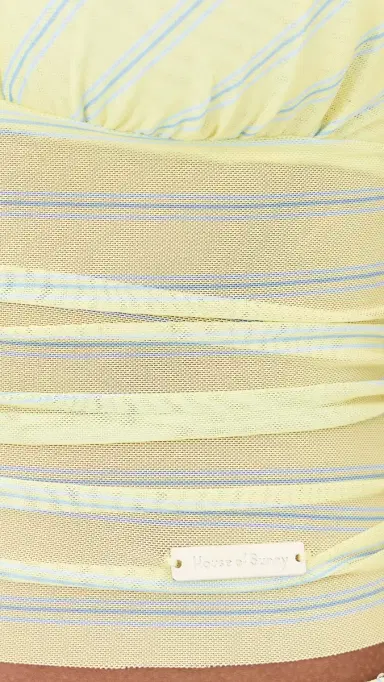 House of Sunny Striped Mesh Cami Top Butter 6 | Thumbnail 6 House of Sunny Striped Mesh Cami Top Butter 6 | Thumbnail 6