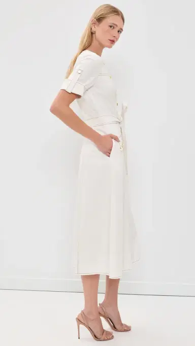 Shoshanna Bethany Midi Dress | Thumbnail 4 Shoshanna Bethany Midi Dress | Thumbnail 4