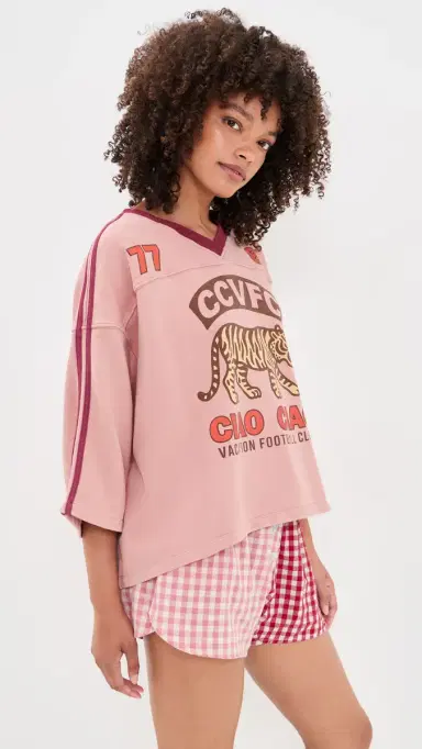 Ciao Ciao Vacation Tiger pirit Club Tee Pink | Thumbnail 4 Ciao Ciao Vacation Tiger pirit Club Tee Pink | Thumbnail 4