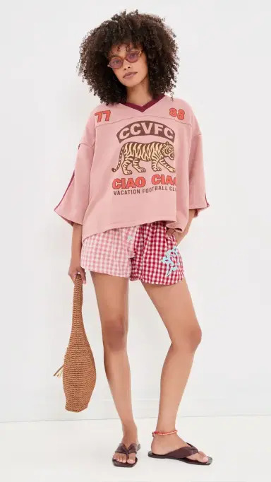 Ciao Ciao Vacation Tiger pirit Club Tee Pink | Thumbnail 5 Ciao Ciao Vacation Tiger pirit Club Tee Pink | Thumbnail 5