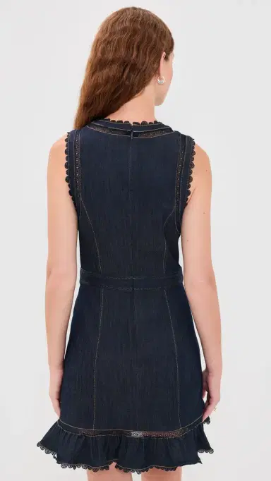 Cinq à Sept Guipure Lace Mahlia Dress Indigo | Thumbnail 3 Cinq à Sept Guipure Lace Mahlia Dress Indigo | Thumbnail 3