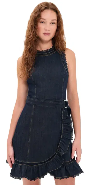 Cinq à Sept Guipure Lace Mahlia Dress Indigo | Thumbnail 1 Cinq à Sept Guipure Lace Mahlia Dress Indigo | Thumbnail 1