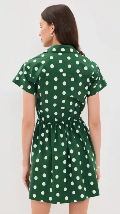 Cara Cara Asbury Mini Dress Polka Dot Green | Thumbnail 3 Cara Cara Asbury Mini Dress Polka Dot Green | Thumbnail 3