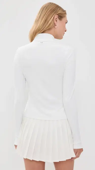 Splits59 Tess Rigor Quarter Zip White | Thumbnail 3 Splits59 Tess Rigor Quarter Zip White | Thumbnail 3