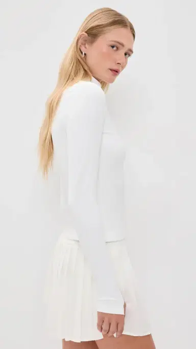 Splits59 Tess Rigor Quarter Zip White | Thumbnail 4 Splits59 Tess Rigor Quarter Zip White | Thumbnail 4