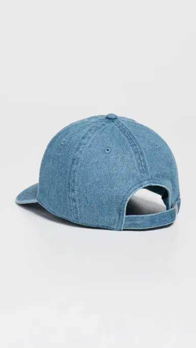 MOTHER Hats Off Cap Denim Baby Blue One Size | Thumbnail 4 MOTHER Hats Off Cap Denim Baby Blue One Size | Thumbnail 4