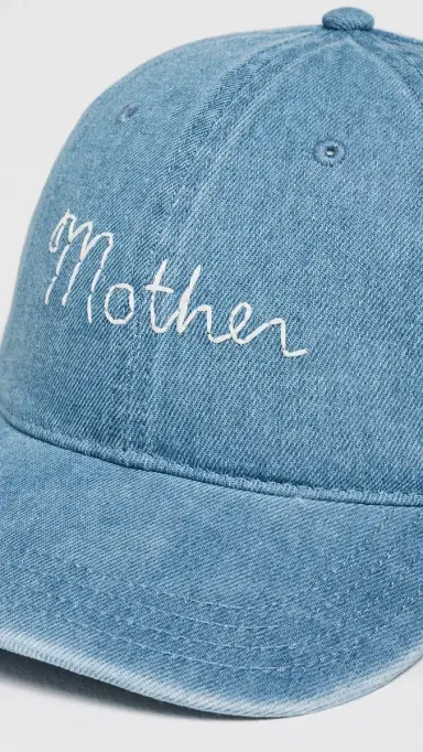 MOTHER Hats Off Cap Denim Baby Blue One Size | Thumbnail 5 MOTHER Hats Off Cap Denim Baby Blue One Size | Thumbnail 5