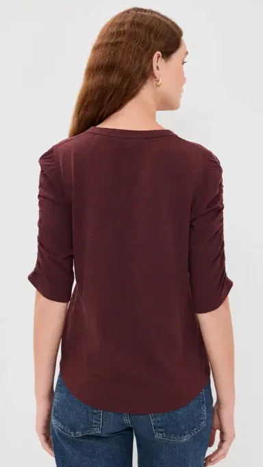 Veronica Beard Jean Waldorf Tee Raisin | Thumbnail 3 Veronica Beard Jean Waldorf Tee Raisin | Thumbnail 3