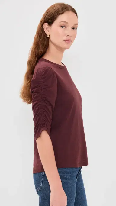Veronica Beard Jean Waldorf Tee Raisin | Thumbnail 4 Veronica Beard Jean Waldorf Tee Raisin | Thumbnail 4