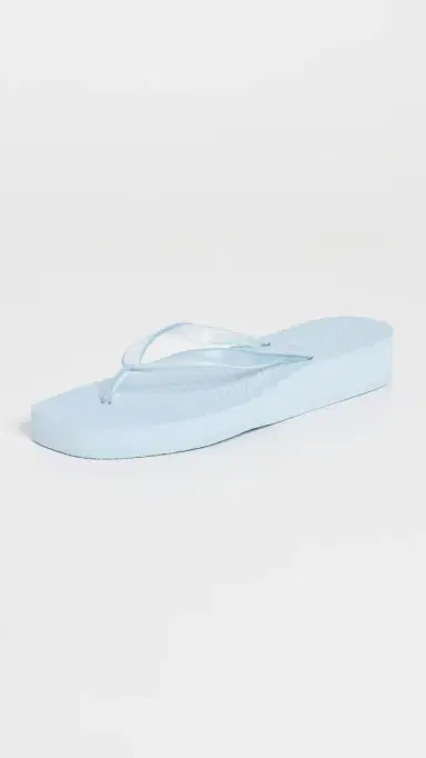 SLEEPERS Platform Jelly Flip Flops Angel Blue Transparent | Thumbnail 2 SLEEPERS Platform Jelly Flip Flops Angel Blue Transparent | Thumbnail 2