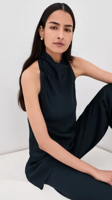 Veronica Beard Radford Tunic Top Navy | Thumbnail 2 Veronica Beard Radford Tunic Top Navy | Thumbnail 2