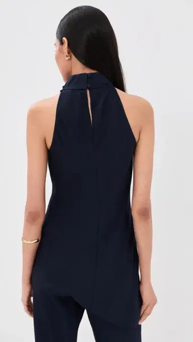 Veronica Beard Radford Tunic Top Navy | Thumbnail 4 Veronica Beard Radford Tunic Top Navy | Thumbnail 4
