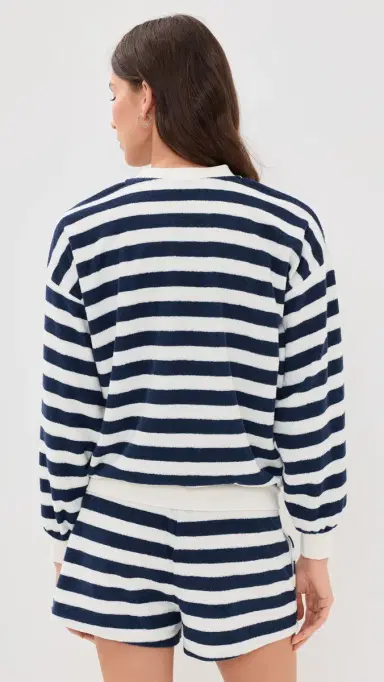Suzie Kondi ifnos Sweatshirt Navy tripe | Thumbnail 3 Suzie Kondi ifnos Sweatshirt Navy tripe | Thumbnail 3