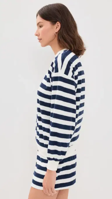 Suzie Kondi ifnos Sweatshirt Navy tripe | Thumbnail 4 Suzie Kondi ifnos Sweatshirt Navy tripe | Thumbnail 4