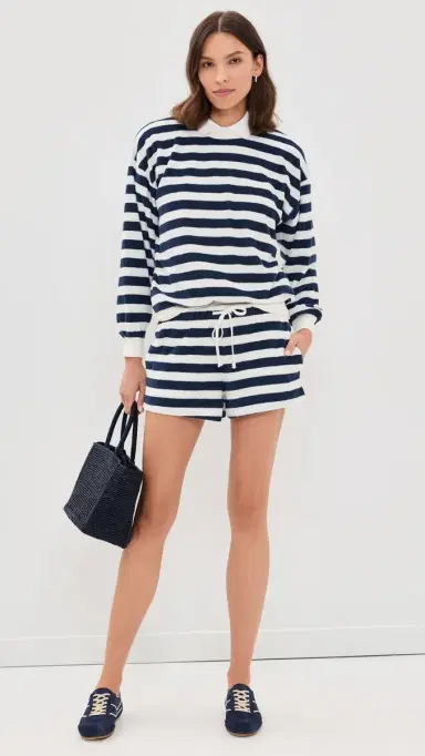 Suzie Kondi ifnos Sweatshirt Navy tripe | Thumbnail 5 Suzie Kondi ifnos Sweatshirt Navy tripe | Thumbnail 5