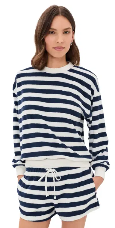 Suzie Kondi ifnos Sweatshirt Navy tripe | Thumbnail 1 Suzie Kondi ifnos Sweatshirt Navy tripe | Thumbnail 1