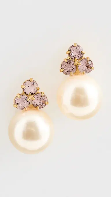 Jennifer Behr Belen Earrings Vintage Rose One Size | Thumbnail 2 Jennifer Behr Belen Earrings Vintage Rose One Size | Thumbnail 2