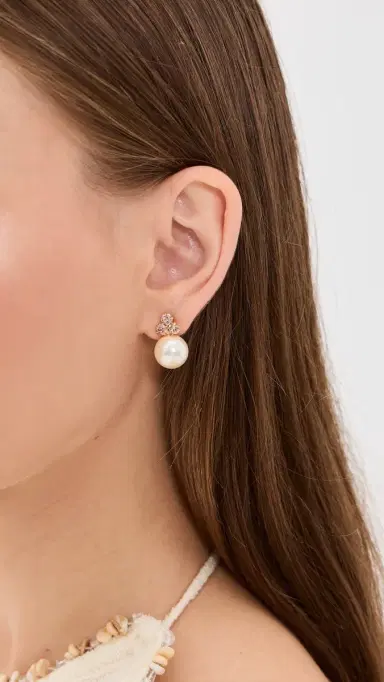 Jennifer Behr Belen Earrings Vintage Rose One Size | Thumbnail 3 Jennifer Behr Belen Earrings Vintage Rose One Size | Thumbnail 3
