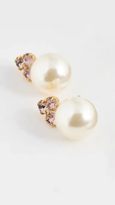 Jennifer Behr Belen Earrings Vintage Rose One Size | Thumbnail 4 Jennifer Behr Belen Earrings Vintage Rose One Size | Thumbnail 4