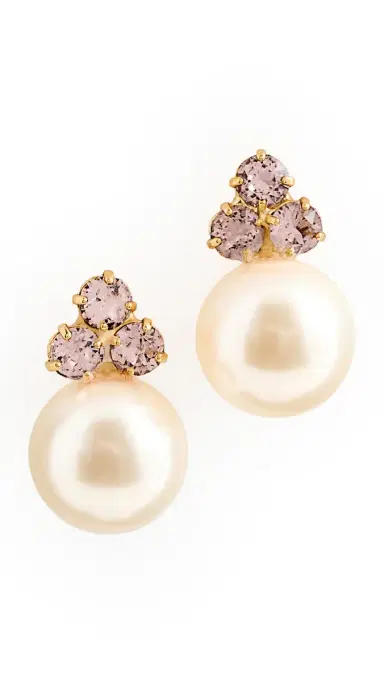 Jennifer Behr Belen Earrings Vintage Rose One Size | Thumbnail 5 Jennifer Behr Belen Earrings Vintage Rose One Size | Thumbnail 5