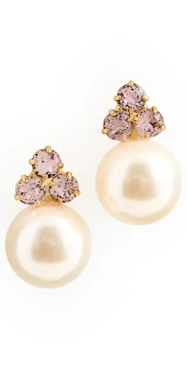 Jennifer Behr Belen Earrings Vintage Rose One Size | Thumbnail 1 Jennifer Behr Belen Earrings Vintage Rose One Size | Thumbnail 1