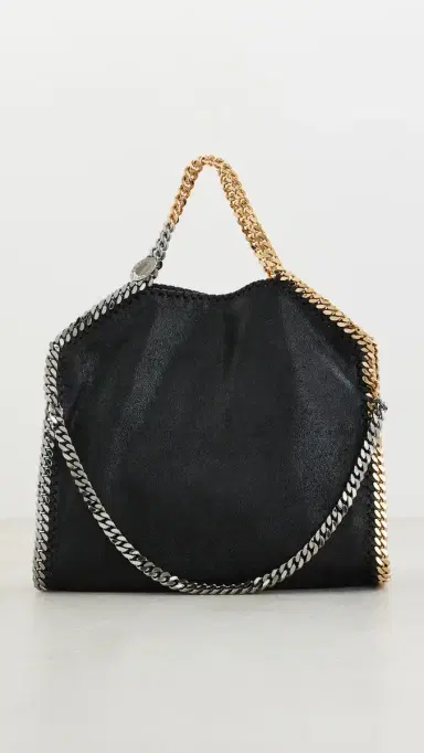 Stella McCartney Falabella Shaggy Deer 3-Chain Tote Bag Black One Size | Thumbnail 2 Stella McCartney Falabella Shaggy Deer 3-Chain Tote Bag Black One Size | Thumbnail 2
