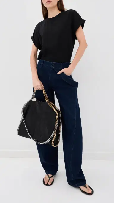 Stella McCartney Falabella Shaggy Deer 3-Chain Tote Bag Black One Size | Thumbnail 3 Stella McCartney Falabella Shaggy Deer 3-Chain Tote Bag Black One Size | Thumbnail 3