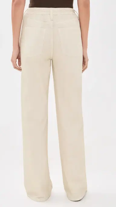 rag & bone Rb Miramar Terry Drawcord Wide Leg Pants Ecru S | Thumbnail 3 rag & bone Rb Miramar Terry Drawcord Wide Leg Pants Ecru S | Thumbnail 3
