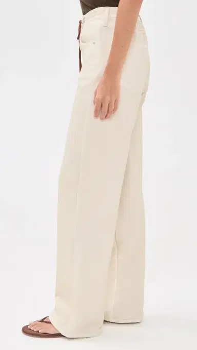 rag & bone Rb Miramar Terry Drawcord Wide Leg Pants Ecru S | Thumbnail 4 rag & bone Rb Miramar Terry Drawcord Wide Leg Pants Ecru S | Thumbnail 4