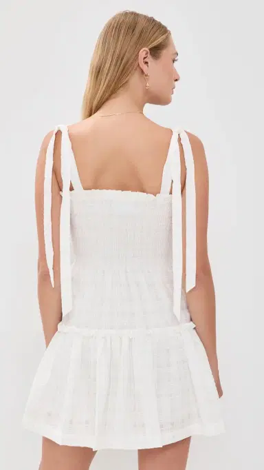 Hill House Home The Ribbon Seraphina Mini Dress White S | Thumbnail 3 Hill House Home The Ribbon Seraphina Mini Dress White S | Thumbnail 3