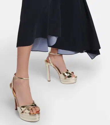 Aquazzura Divine 130 metallic platform sandals | Thumbnail 6 Aquazzura Divine 130 metallic platform sandals | Thumbnail 6