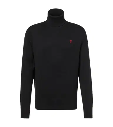 AMI PARIS Ami de Caur wool turtleneck sweater | Thumbnail 1 AMI PARIS Ami de Caur wool turtleneck sweater | Thumbnail 1