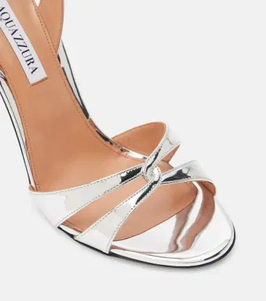 Aquazzura You and I metallic leather sandals | Thumbnail 2 Aquazzura You and I metallic leather sandals | Thumbnail 2
