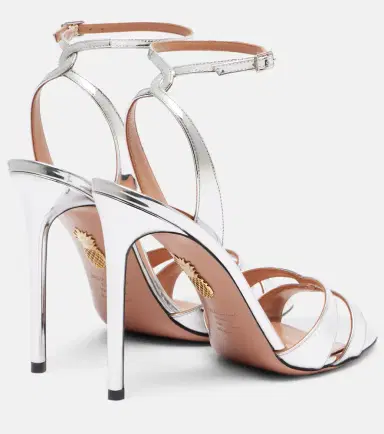 Aquazzura You and I metallic leather sandals | Thumbnail 3 Aquazzura You and I metallic leather sandals | Thumbnail 3