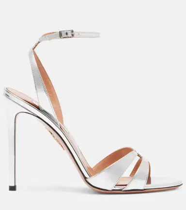 Aquazzura You and I metallic leather sandals | Thumbnail 4 Aquazzura You and I metallic leather sandals | Thumbnail 4