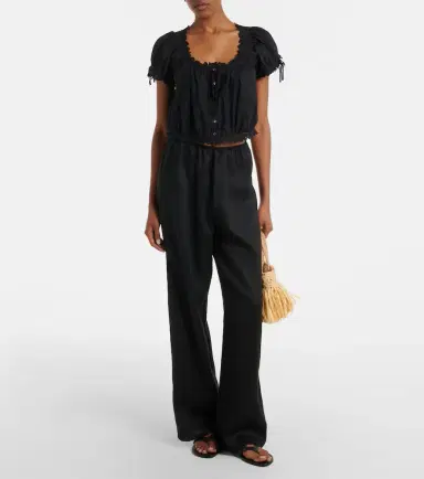 DÔEN Dôen Nera embroidered cotton top | Thumbnail 4 DÔEN Dôen Nera embroidered cotton top | Thumbnail 4