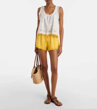 DÔEN Dôen Leda lace-trimmed shorts | Thumbnail 4 DÔEN Dôen Leda lace-trimmed shorts | Thumbnail 4