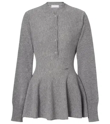 Stella McCartney Peplum virgin wool top | Thumbnail 1 Stella McCartney Peplum virgin wool top | Thumbnail 1