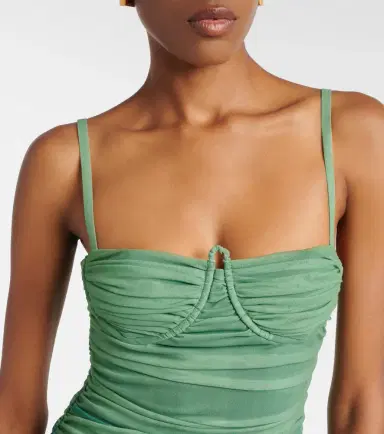 SIR. Draped printed mesh maxi dress | Thumbnail 2 SIR. Draped printed mesh maxi dress | Thumbnail 2