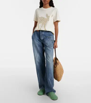 JW Anderson Bulb XL leather-trimmed raffia shoulder bag | Thumbnail 5 JW Anderson Bulb XL leather-trimmed raffia shoulder bag | Thumbnail 5