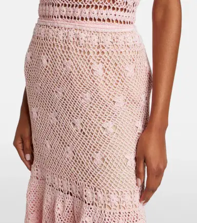 Anna Kosturova Florence crochet ruffled cotton midi skirt | Thumbnail 6 Anna Kosturova Florence crochet ruffled cotton midi skirt | Thumbnail 6