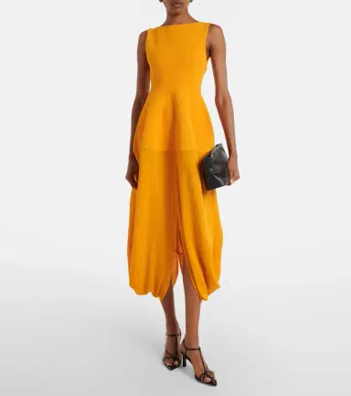 Proenza Schouler Sukki draped midi dress | Thumbnail 6 Proenza Schouler Sukki draped midi dress | Thumbnail 6