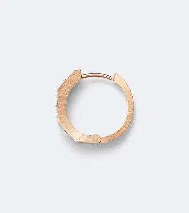 Marie Lichtenberg Ecrou 18kt rose gold single hoop earring with diamonds | Thumbnail 2 Marie Lichtenberg Ecrou 18kt rose gold single hoop earring with diamonds | Thumbnail 2