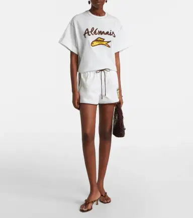 ALÉMAIS Alémais Scuba patch-appliqué cotton shorts | Thumbnail 3 ALÉMAIS Alémais Scuba patch-appliqué cotton shorts | Thumbnail 3