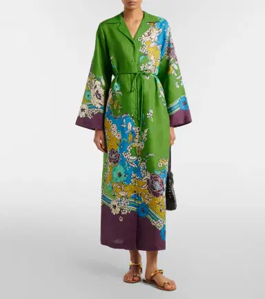 ALÉMAIS Alémais Nanci printed linen shirt dress | Thumbnail 5 ALÉMAIS Alémais Nanci printed linen shirt dress | Thumbnail 5
