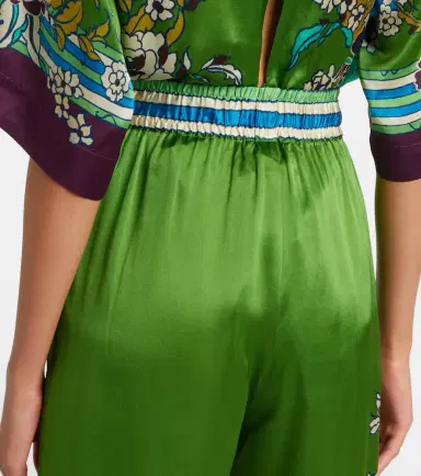 ALÉMAIS Alémais Nanci printed silk satin wide-leg pants | Thumbnail 3 ALÉMAIS Alémais Nanci printed silk satin wide-leg pants | Thumbnail 3