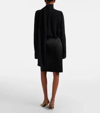 TOTEME Duchess satin pencil skirt | Thumbnail 3 TOTEME Duchess satin pencil skirt | Thumbnail 3