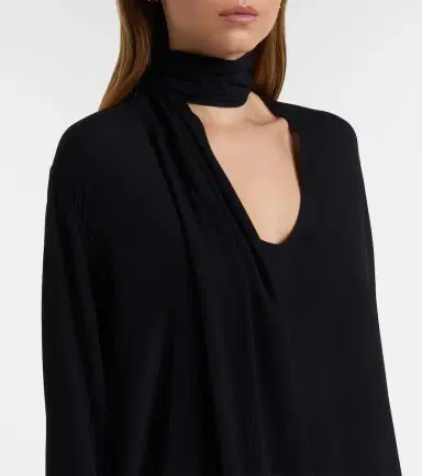 TOTEME Tie-neck maxi dress | Thumbnail 2 TOTEME Tie-neck maxi dress | Thumbnail 2