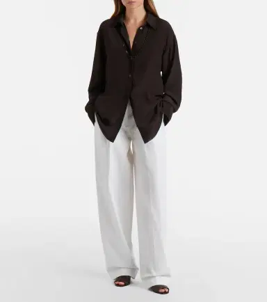Toteme Silk crêpe shirt | Thumbnail 5 Toteme Silk crêpe shirt | Thumbnail 5